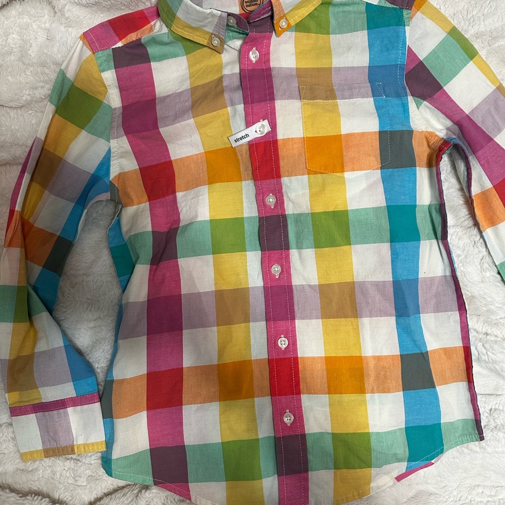 Boys Button Up Shirt (M)